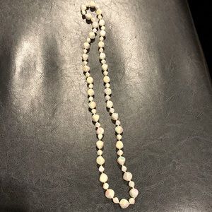 Costume iridescent  white necklace